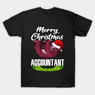 Merry Christmas  Accountant  Funny Gift Pajama Christmas T-Shirt